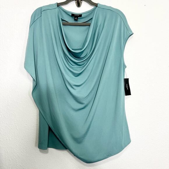 Alfani Women's Plus Size Asymmetrical Drape-Neck Top,
Size 1X - Picture 2 of 6